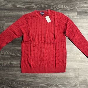 Club Room Solid Cable Knit Men’s Crew Neck Sweater